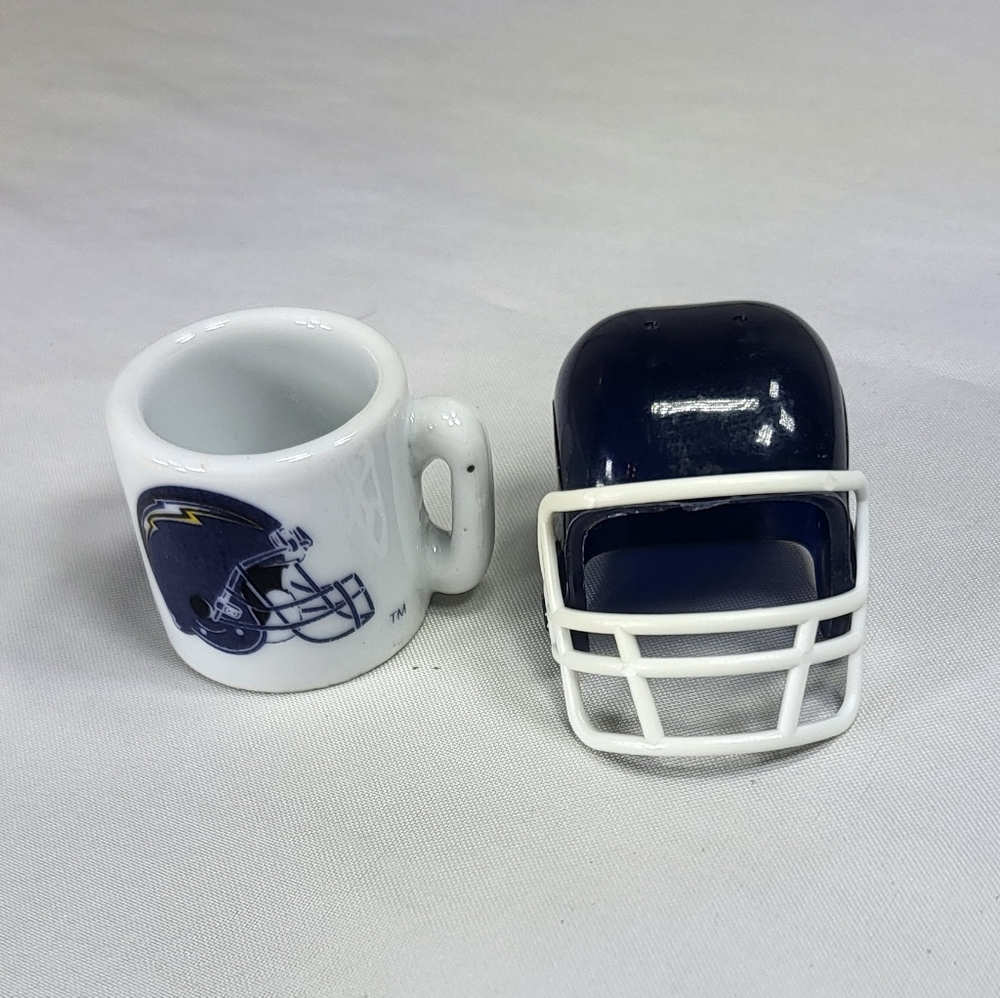 San Diego Chargers NFL Mini Ceramic Mug and Mini Helmet - Picture 3 of 10
